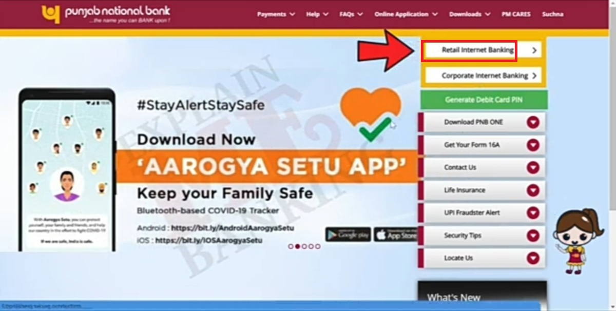pnb net banking new user