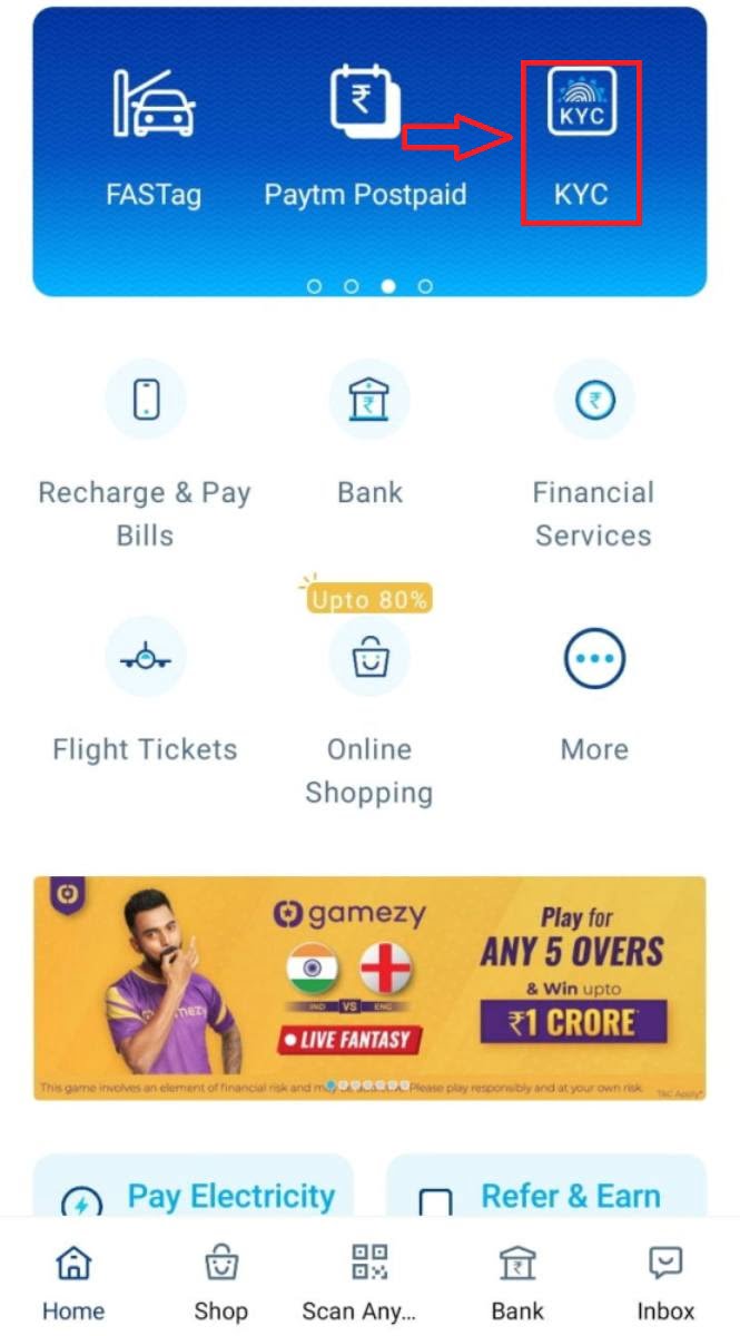 paytm kyc kaise kare
