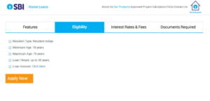sbi home loan eligibility