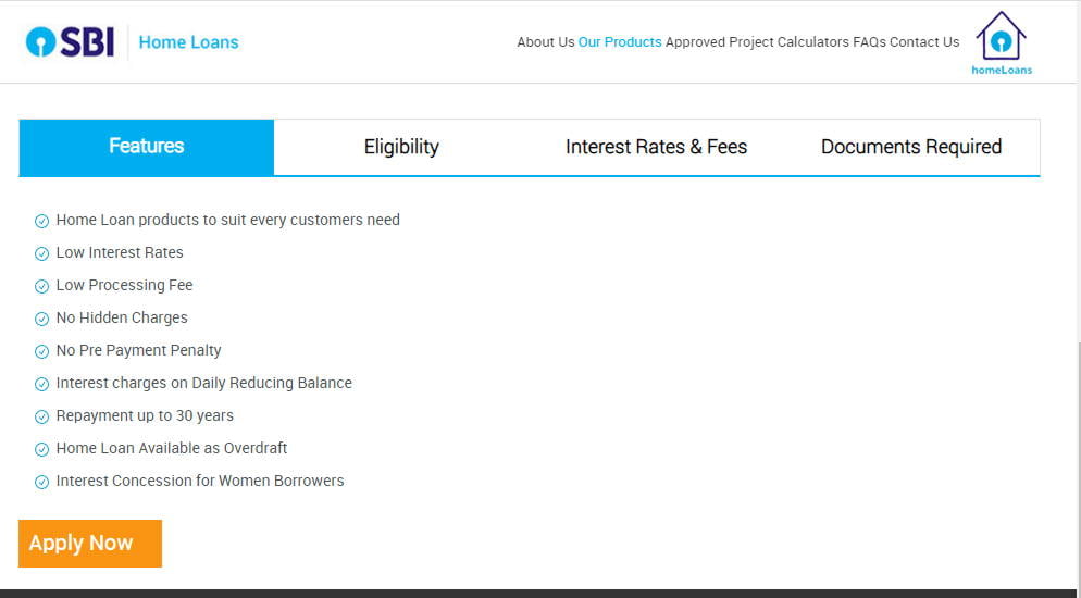 sbi होम लोन की जानकारी