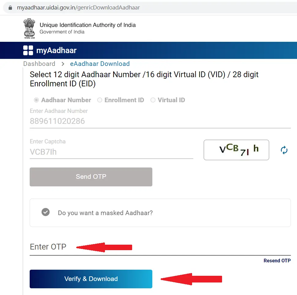 aadhaar card download kaise kare